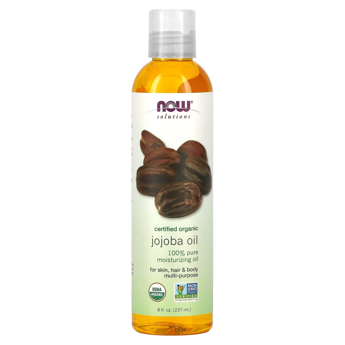 NOW Foods, Solutions, Organiczny olej jojoba, 237 ml