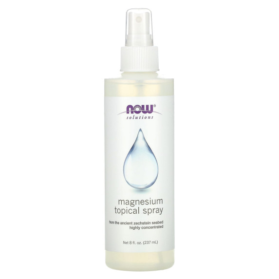 NOW Foods, Magnez w sprayu do stosowania miejscowego, 237 ml