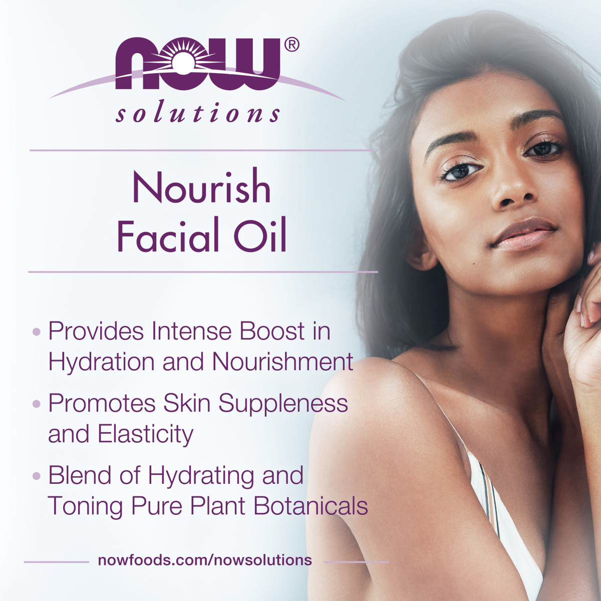 NOW Foods, Solutions, Facial Oil, Nourish, 30 ml