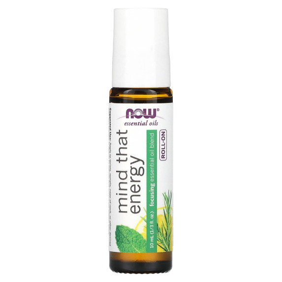 NOW Foods, Olejki eteryczne, kulka kulka Mind That Energy, 10 ml