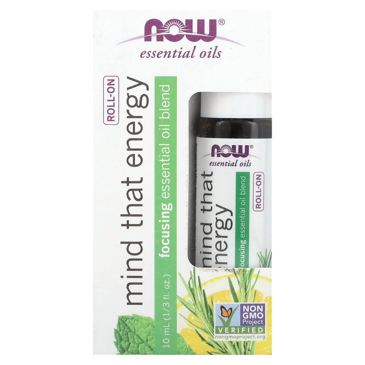 NOW Foods, Olejki eteryczne, kulka kulka Mind That Energy, 10 ml