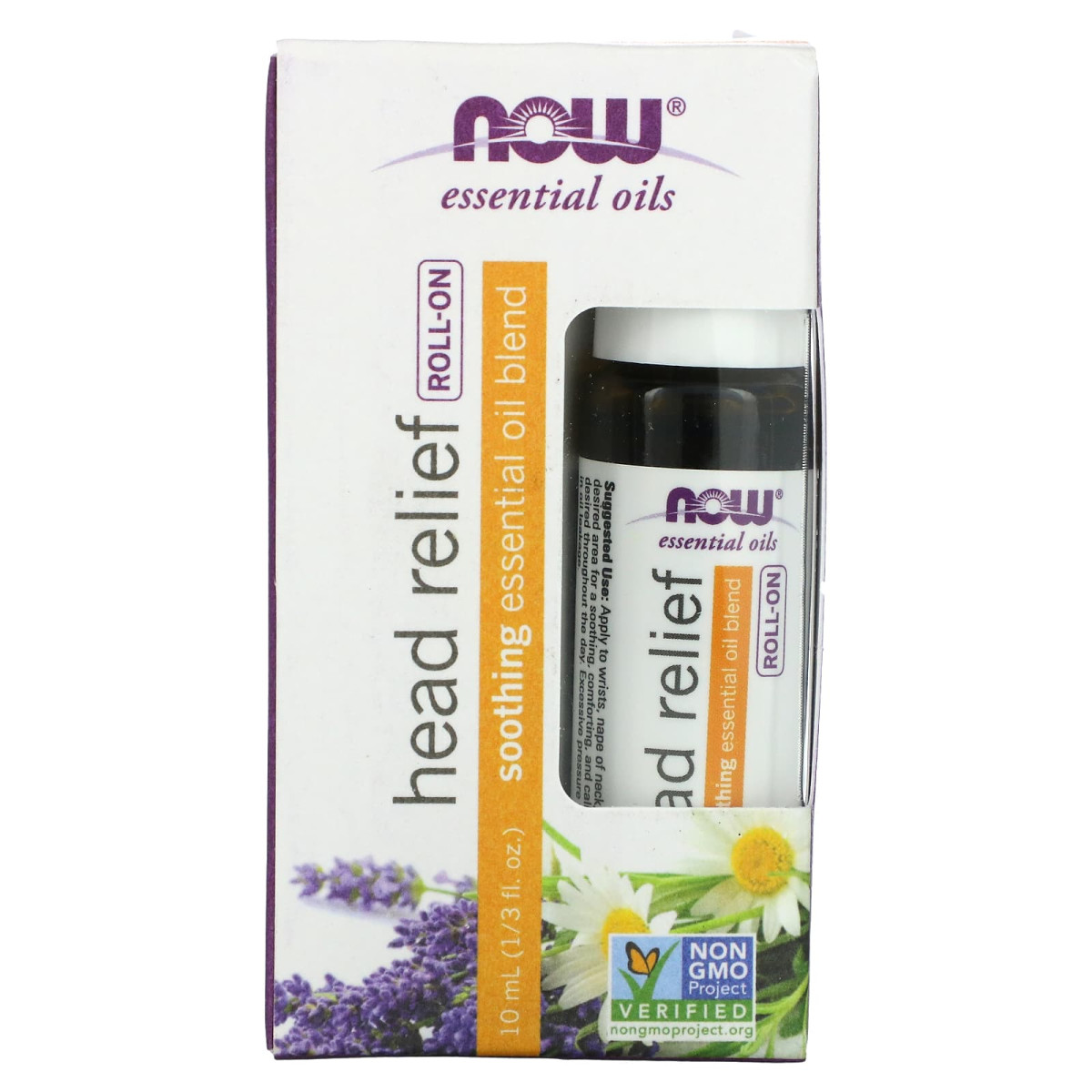 NOW Foods, Olejki eteryczne, Head Relief roll-on, 10 ml