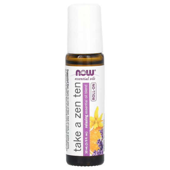 NOW Foods, Olejki eteryczne, kulka, Take a Zen Ten, 10 ml