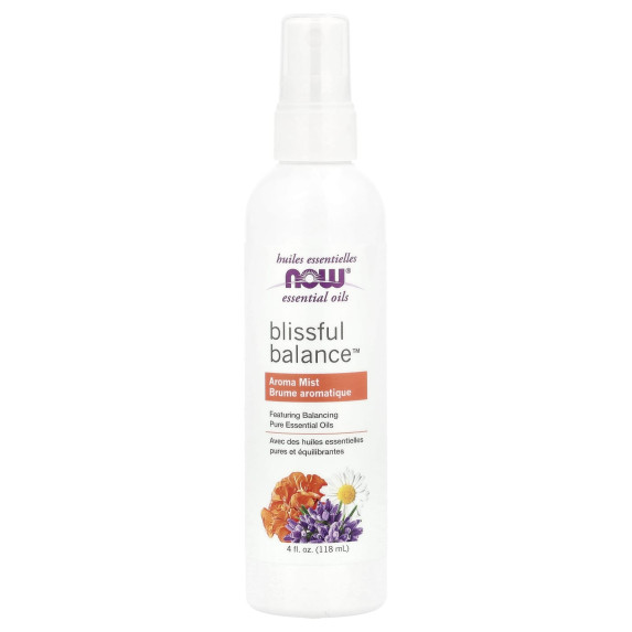 NOW Foods, Olejki eteryczne, mgiełka aromatyczna Blissful Balance™, 118 ml