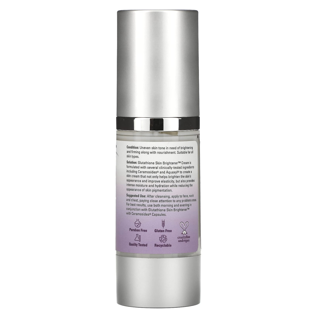 NOW Foods, Solutions, Glutation Skin Brightener Cream, 59 ml
