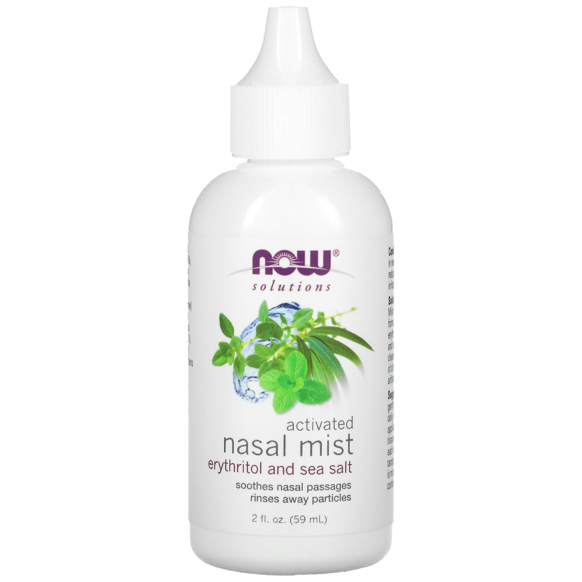 NOW Foods, Roztwory, mgiełka aktywowana do nosa, 59 ml