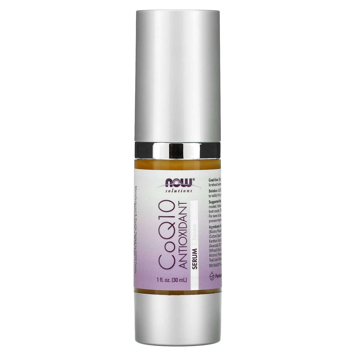 NOW Foods, Solutions, Serum antyoksydacyjne koenzym Q10, 30 ml
