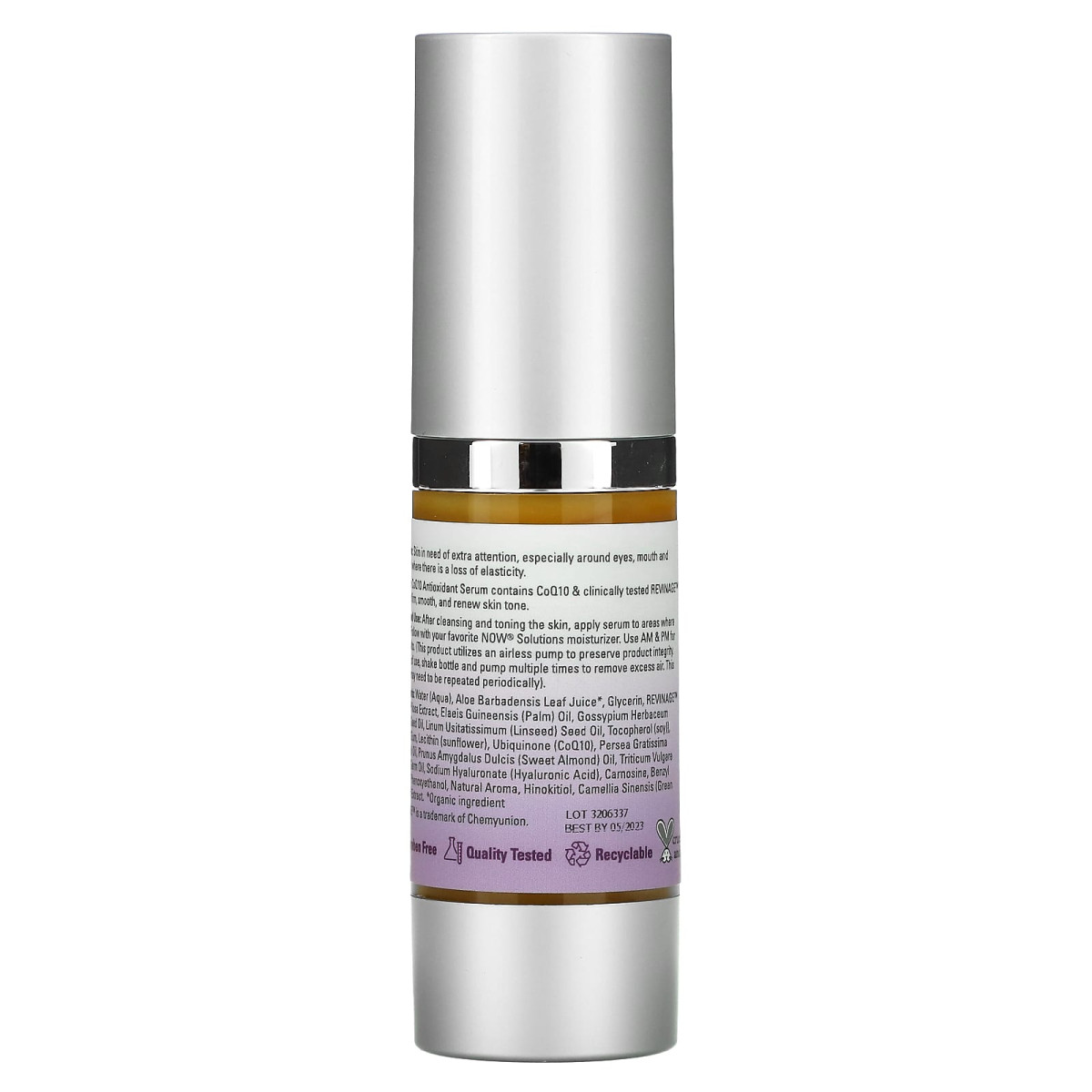 NOW Foods, Solutions, Serum antyoksydacyjne koenzym Q10, 30 ml