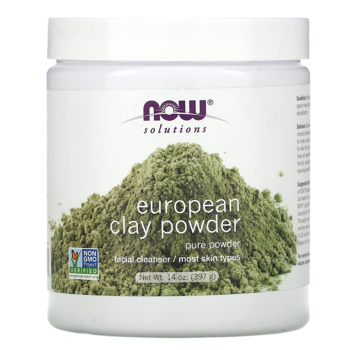 NOW Foods, Solutions, European Clay Powder, 397 g