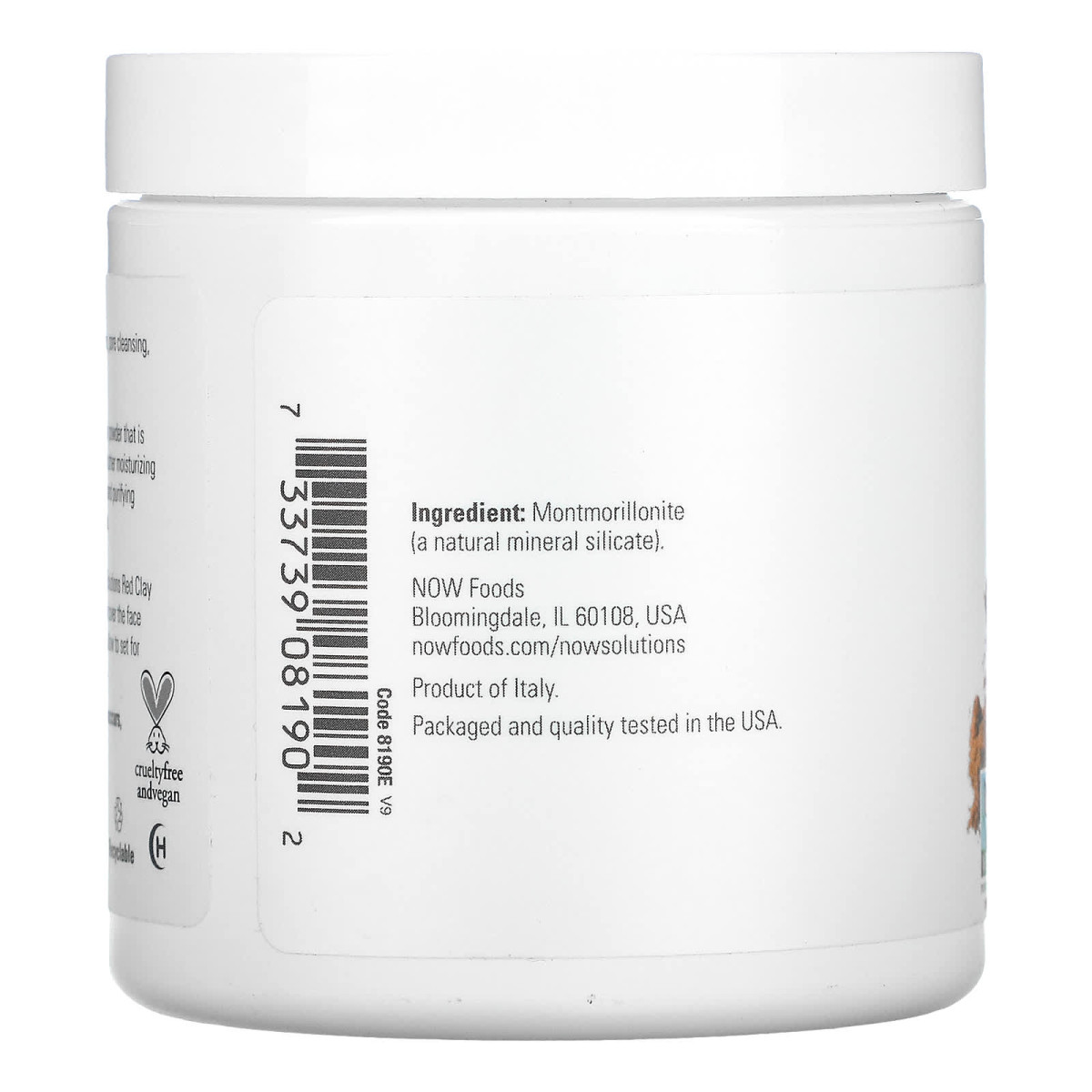 NOW Foods, Solutions, śródziemnomorska glinka czerwona w proszku, 170 g