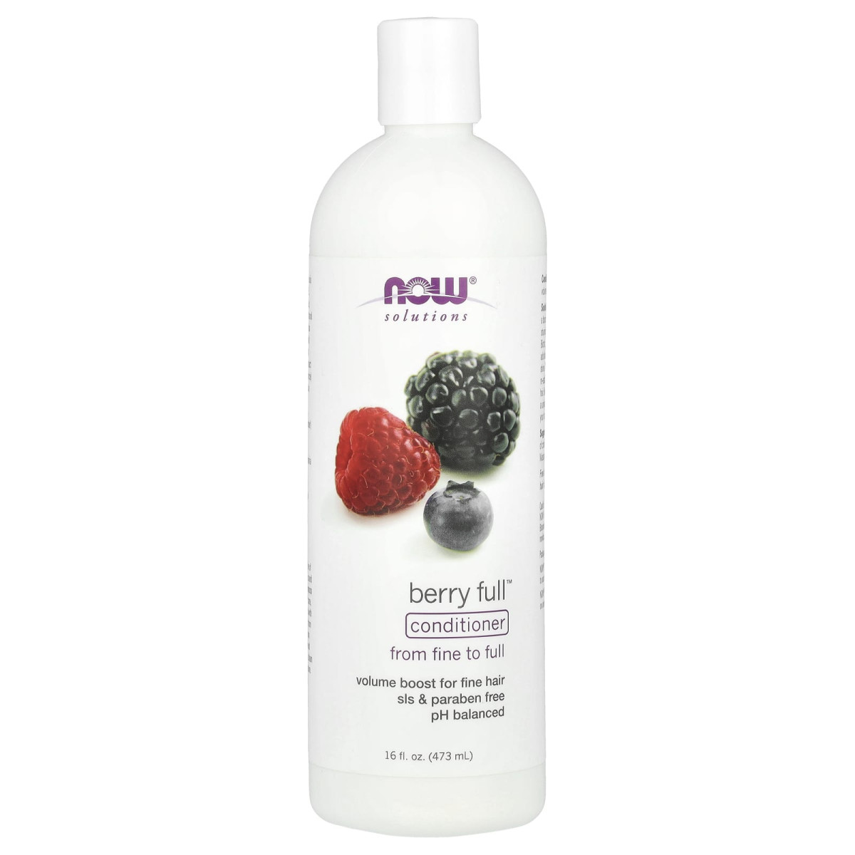 NOW Foods, Solutions, Odżywka o smaku owoców jagodowych, Od drobnego do pełnego, 473 ml
